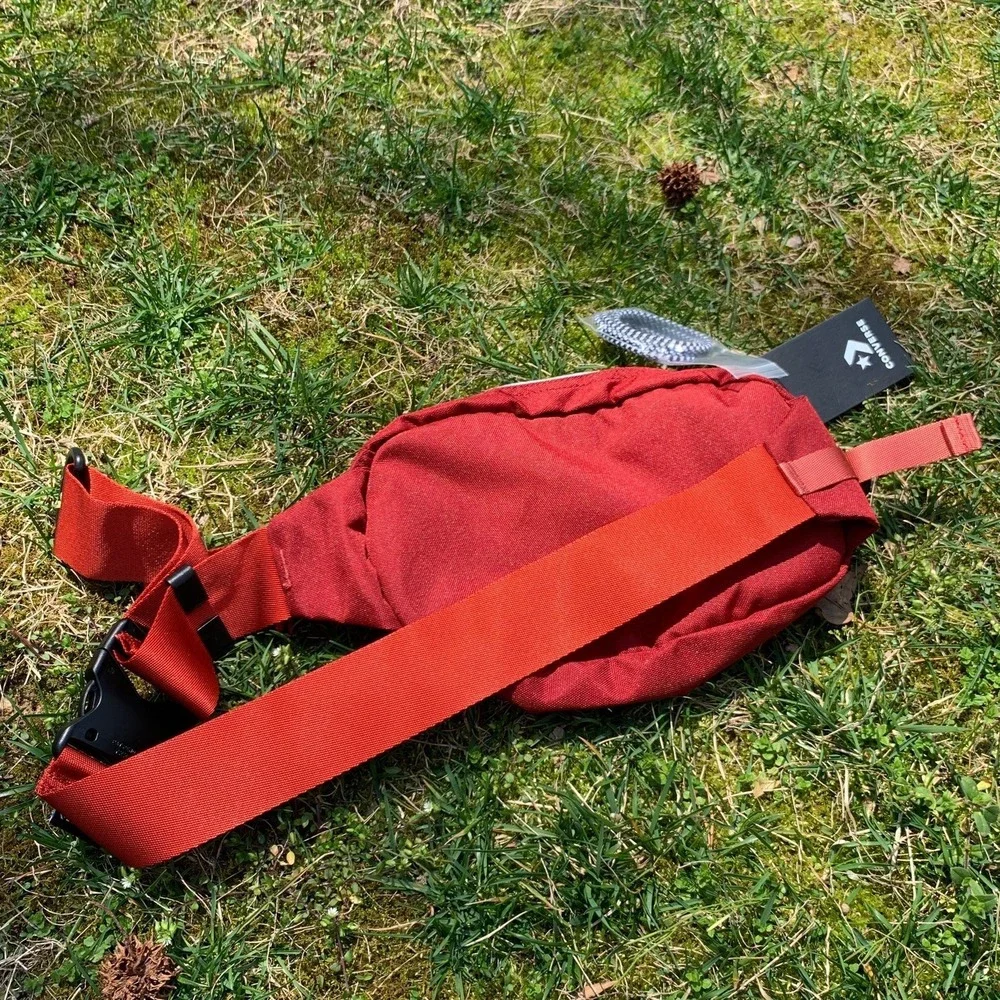New With Tags Converse White Red Tactical Fanny Pack Bum Bag